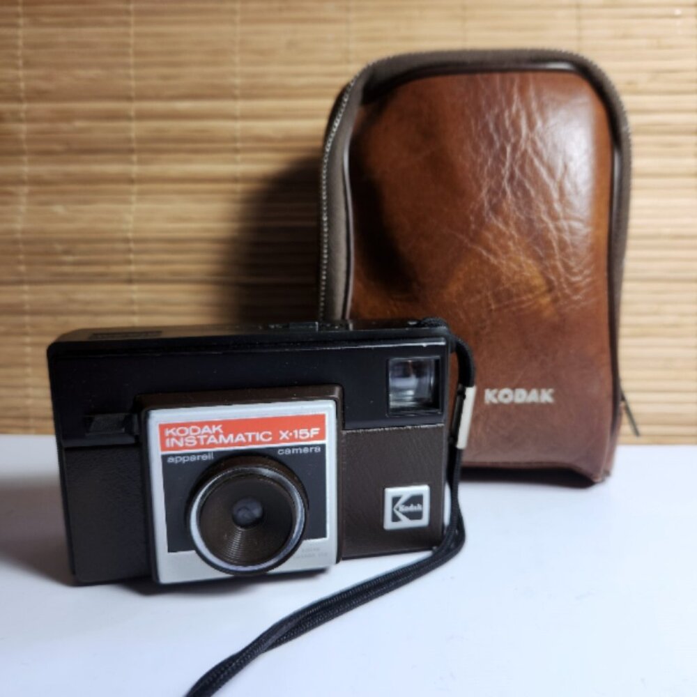 Vintage Kodak Instamatic Camera X-15F 126 Film Case MCM Super Clean Tested